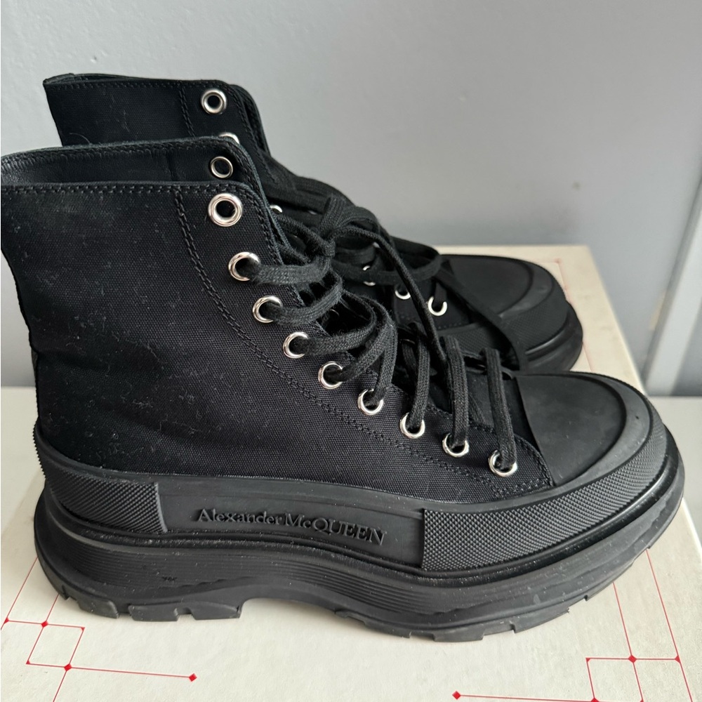 Alexander McQueen Black Canvas High-Tops
